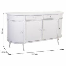 Buffet Alexandra House Living Blanc Fer 40 x 80 x 150 cm