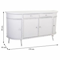 Sideboard Alexandra House Living White Iron 40 x 80 x 150 cm