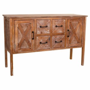 Sideboard Alexandra House Living Brown Pine MDF Wood 80 x 41 x 120 cm