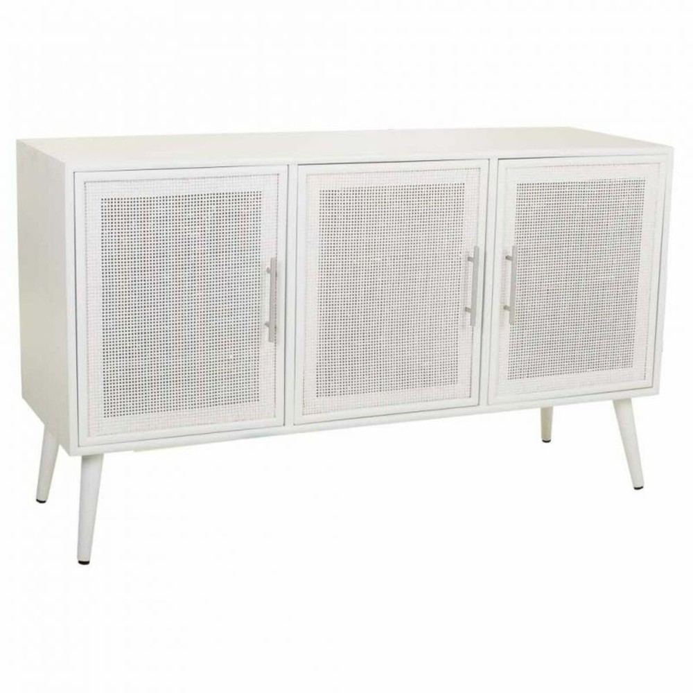 Sideboard Alexandra House Living White Silver Bamboo MDF Wood 41 x 71 x 120 cm