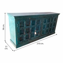 Anrichte Alexandra House Living Blau Akazienholz Mango-Holz 51 x 96 x 210 cm