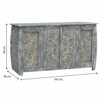 Buffet Alexandra House Living Bois de manguier 40 x 83 x 165 cm