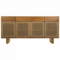 Anrichte Alexandra House Living Braun Tannenholz Paulonia-Holz 36 x 75 x 160 cm