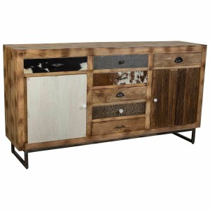 Anrichte Alexandra House Living Braun Holz Metall Eisen 47 x 95 x 180 cm