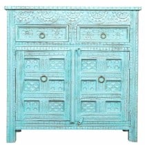 Sideboard Alexandra House Living Blue Mango wood 41 x 101 x 101 cm