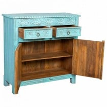 Sideboard Alexandra House Living Blue Mango wood 41 x 101 x 101 cm