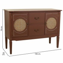 Sideboard Alexandra House Living Brown Natural Rattan Fir wood 40 x 78 x 106 cm