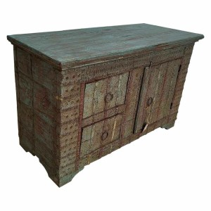 Anrichte Alexandra House Living grün Mango-Holz 45 x 77 x 120 cm