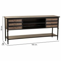 Anrichte Alexandra House Living Braun Metall 45 x 80 x 180 cm