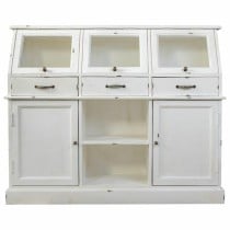 Sideboard Alexandra House Living White Glass Mango wood 45 x 106 x 125 cm