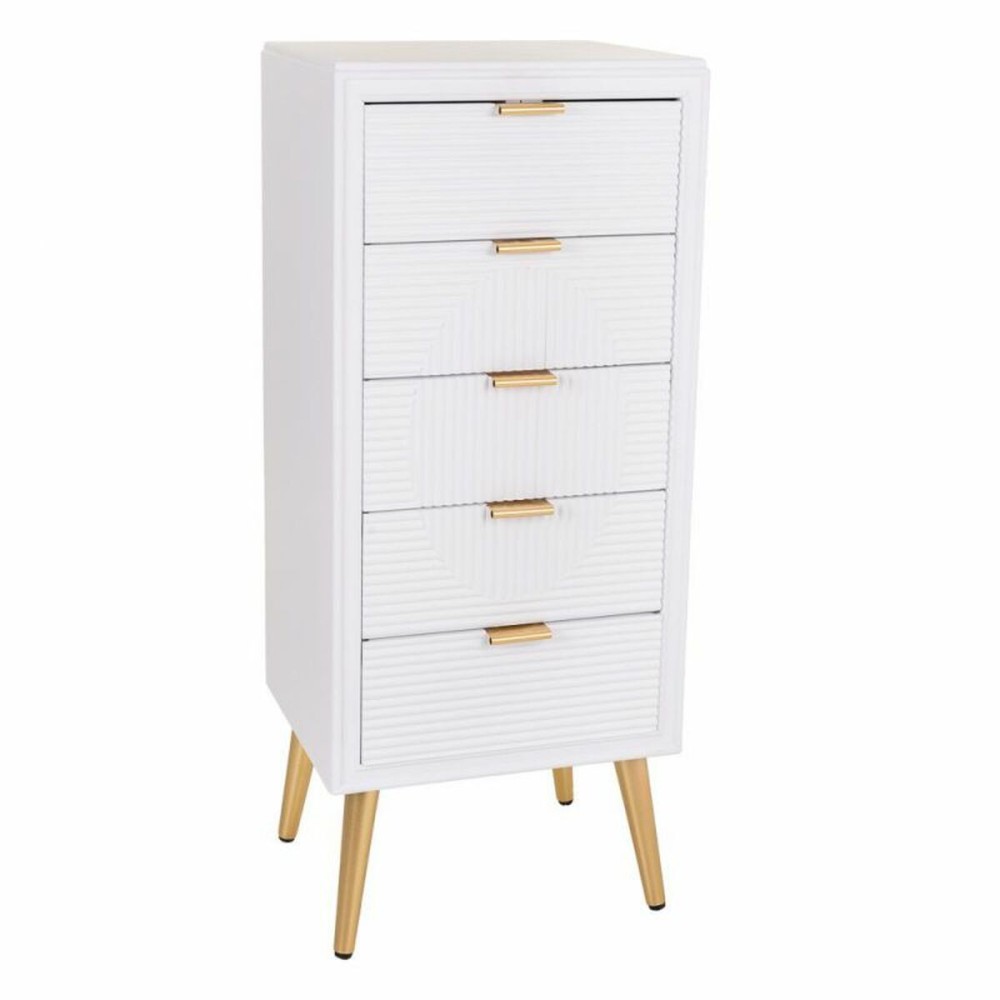 Caisson à Tiroirs Alexandra House Living Doré Bois MDF 36 x 100 x 42 cm