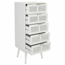 Chest of drawers Alexandra House Living White Bamboo MDF Wood 36 x 100 x 42 cm