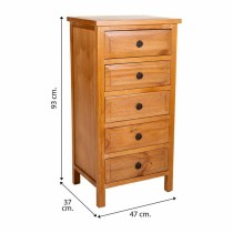 Chest of drawers Alexandra House Living Brown Pine MDF Wood 93 x 37 x 47 cm