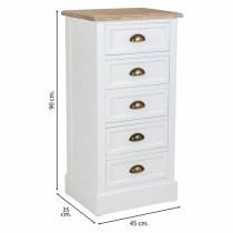 Schubladenschrank Alexandra House Living natürlich Holz Metall 95 x 40 x 50 cm