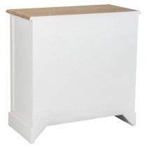 Chest of drawers Alexandra House Living White Brown Zinc Alloy MDF Wood 40 x 80 x 80 cm