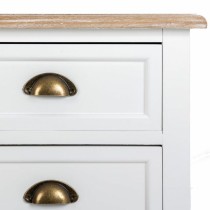 Chest of drawers Alexandra House Living White Brown Zinc Alloy MDF Wood 40 x 80 x 80 cm