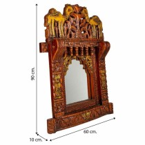 Wall mirror Alexandra House Living White Mango wood 10 x 68 x 51 cm