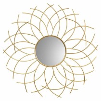 Wall mirror Alexandra House Living Golden Metal Glass 3 x 89 x 89 cm