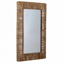 Miroir mural Alexandra House Living Marron Jute 3 x 61 x 91 cm