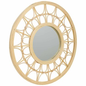 Miroir mural Alexandra House Living Naturel Bambou Rotin 56 x 2 x 56 cm