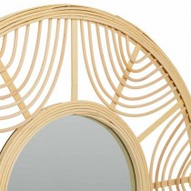 Wall mirror Alexandra House Living Natural Bamboo Rattan 55 x 2 x 55 cm