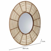 Wall mirror Alexandra House Living Brown 3 x 61 x 61 cm