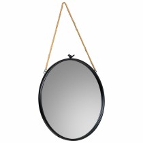 Wall mirror Alexandra House Living Black Glass Iron 1 x 60 x 60 cm