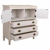 Commode Alexandra House Living Blanc Rotin Bois d'épicéa Bois MDF 36 x 90 x 82 cm