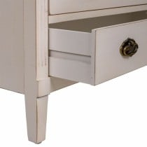 Commode Alexandra House Living Blanc Rotin Bois d'épicéa Bois MDF 36 x 90 x 82 cm