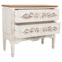 Chest of drawers Alexandra House Living White Fir wood MDF Wood 38 x 76 x 86 cm