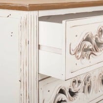 Chest of drawers Alexandra House Living White Fir wood MDF Wood 38 x 76 x 86 cm