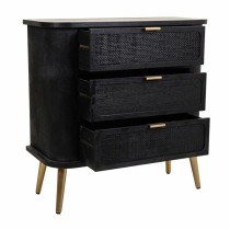 Chest of drawers Alexandra House Living Black MDF Wood 35 x 81 x 80 cm