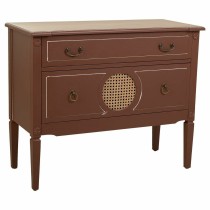 Kommode Alexandra House Living Braun natürlich Rattan Tannenholz Holz MDF 38 x 72 x 88 cm