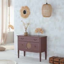 Commode Alexandra House Living Marron Naturel Rotin Bois d'épicéa Bois MDF 38 x 72 x 88 cm