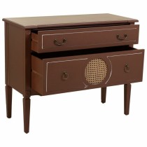 Chest of drawers Alexandra House Living Brown Natural Rattan Fir wood MDF Wood 38 x 72 x 88 cm