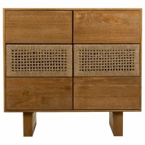 Commode Alexandra House Living Marron Corde Bois d'épicéa Bois de paulownia 36 x 75 x 80 cm