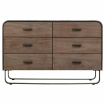 Chest of drawers Alexandra House Living Brown Wood Iron Plate Fir wood 40 x 78 x 120 cm