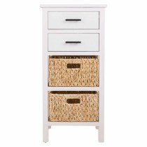 Caisson à Tiroirs Alexandra House Living Blanc Bois MDF Fibre naturelle 92 x 32 x 44 cm