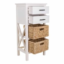 Caisson à Tiroirs Alexandra House Living Blanc Bois MDF Fibre naturelle 92 x 32 x 44 cm