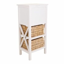 Caisson à Tiroirs Alexandra House Living Blanc Bois MDF Fibre naturelle 92 x 32 x 44 cm