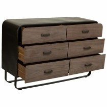 Chest of drawers Alexandra House Living Brown Wood Iron Plate Fir wood 40 x 78 x 120 cm