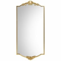 Wall mirror Alexandra House Living Gold Metal Iron Mirror 3 x 107 x 50 cm