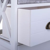 Caisson à Tiroirs Alexandra House Living Blanc Bois de paulownia Bois MDF 25 x 76 x 35 cm