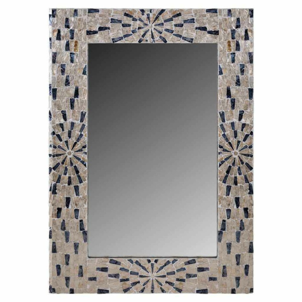 Wall mirror Alexandra House Living Grey Cream MDF Wood 70 x 3 x 100 cm