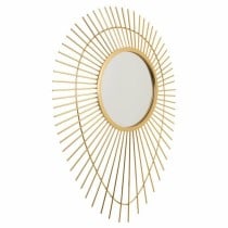 Wall mirror Alexandra House Living Golden Metal Glass 6 x 105 x 77 cm