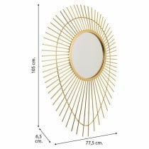 Wandspiegel Alexandra House Living Gold Metall Glas 6 x 105 x 77 cm