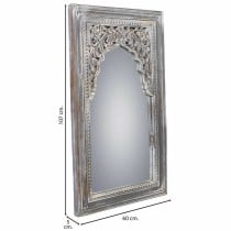 Miroir mural Alexandra House Living Blanc Bois de manguier 5 x 107 x 60 cm