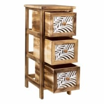 Schubladenschrank Alexandra House Living Braun Holz Paulonia-Holz 32 x 63 x 26 cm