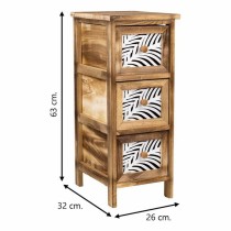 Chest of drawers Alexandra House Living Brown Wood Paolownia wood 32 x 63 x 26 cm