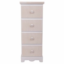 Schubladenschrank Alexandra House Living Weiß Holz MDF 26 x 80 x 31 cm